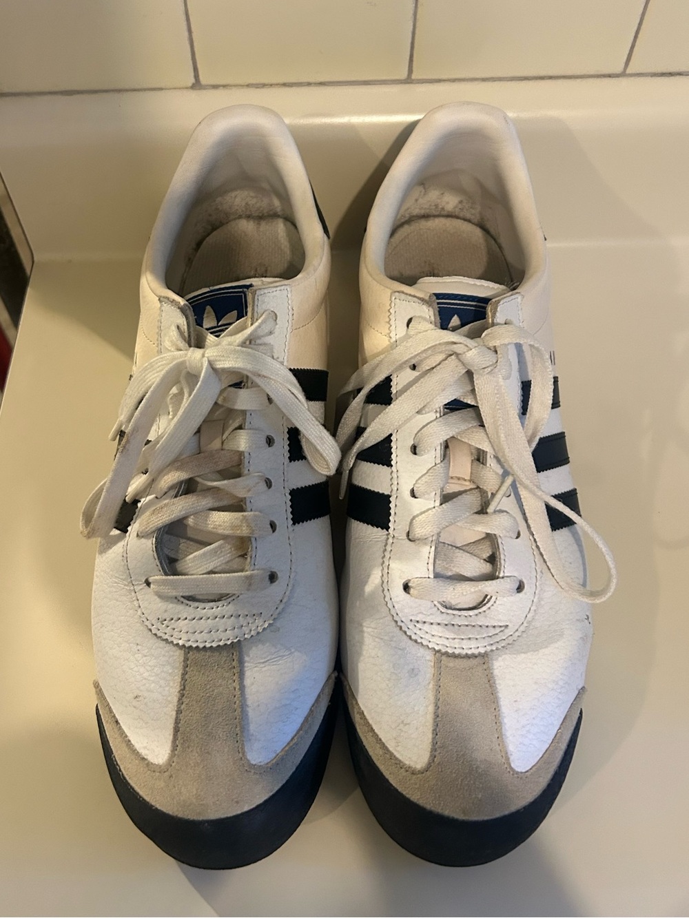 Adidas Samoa White Black Sneakers
